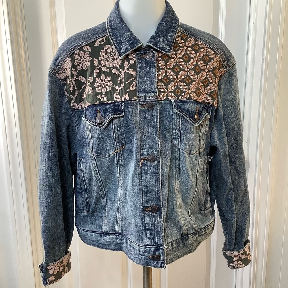Hippie Laundry Jean jacket embroidery jacket size XL